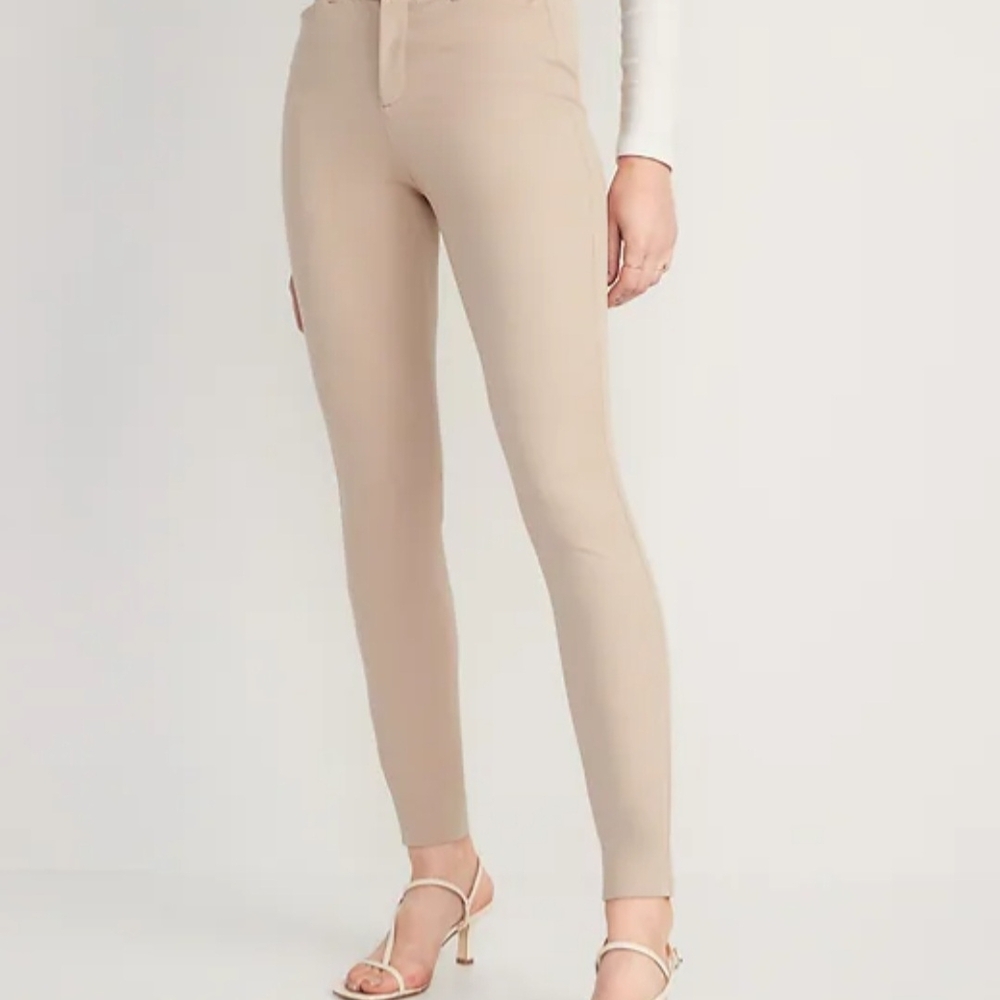 Women's High Rise Pixie Skinny Pants in Beige